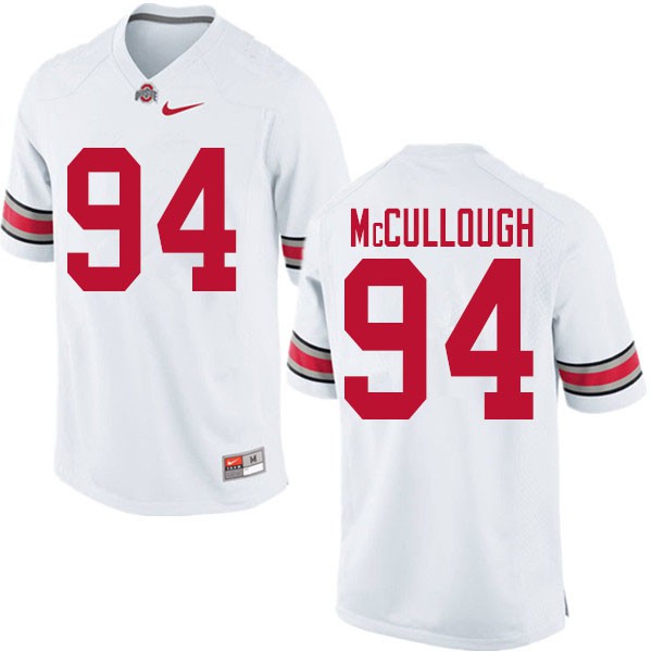 Ohio State Buckeyes #94 Roen McCullough Men Embroidery Jersey White